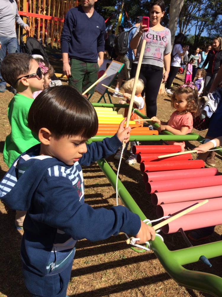 Crianças se divertem no Slowkids que aconteceu no Parque da Independência (Arquivo Pessoal)